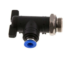 6 mm - G3/8'' Kunststof/Messing L-stuk 2-Weg Kogelkraan