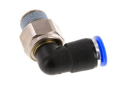 10mm & R3/8'' L-stuk Draaidoorvoer Insteek Buitendraad Vernikkeld Messing/PBT NBR