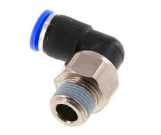 10mm & R3/8'' L-stuk Draaidoorvoer Insteek Buitendraad Vernikkeld Messing/PBT NBR