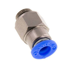 6mm & G1/8'' Zelfsluitende Insteekkoppeling Vernikkeld Messing/PBT Buitendraad 0-10 bar [2 Stuks]