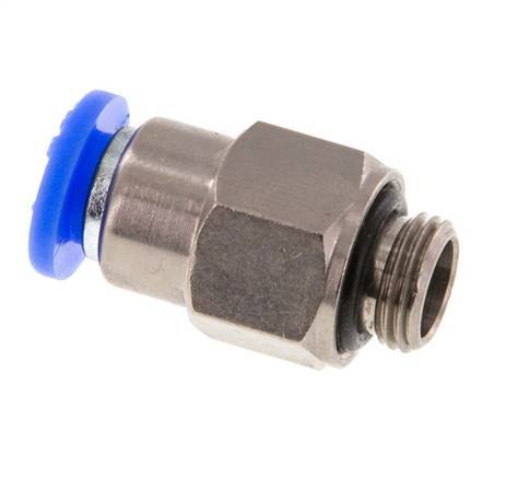 6mm & G1/8'' Zelfsluitende Insteekkoppeling Vernikkeld Messing/PBT Buitendraad 0-10 bar [2 Stuks]