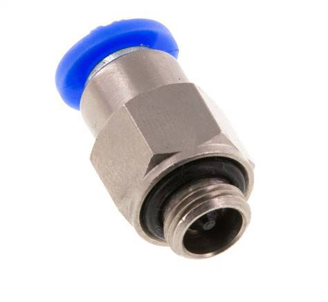 6mm & G1/8'' Zelfsluitende Insteekkoppeling Vernikkeld Messing/PBT Buitendraad 0-10 bar [2 Stuks]