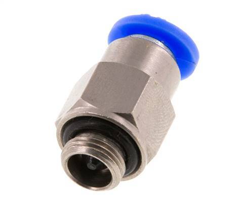6mm & G1/8'' Zelfsluitende Insteekkoppeling Vernikkeld Messing/PBT Buitendraad 0-10 bar [2 Stuks]