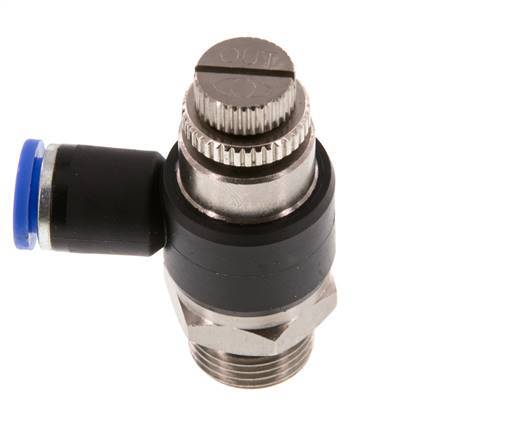 Flow Control Silencer Meter-Out Elbow 8 mm - G3/8'' Brass/PA 66