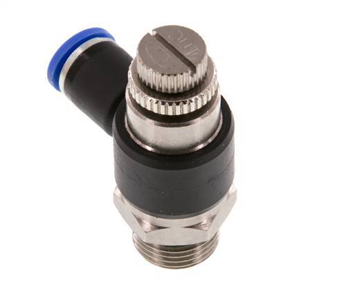 L-stuk Regelventiel 8 mm - G3/8'' Regeling-Uit Messing/Nylon