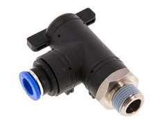 10 mm - R3/8'' Kunststof/Messing L-stuk 2-Weg Kogelkraan