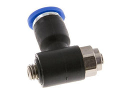 L-stuk Regelventiel 4 mm - M5 Regeling-Uit Messing/Nylon Sleufschroef