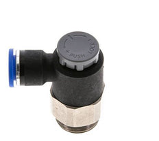 Flow Control Valve Meter-Out Elbow 10 mm - G1/2'' Brass/PA 66 Locknut