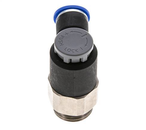 L-stuk Regelventiel 10 mm - G1/2'' Regeling-Uit Messing/Nylon Borgmoer