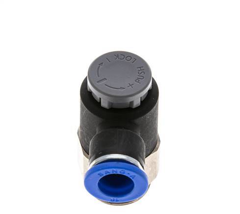 L-stuk Regelventiel 10 mm - G1/2'' Regeling-Uit Messing/Nylon Borgmoer
