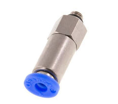 4mm & M5 Zelfsluitende Insteekkoppeling Vernikkeld Messing/PBT Buitendraad 0-10 bar