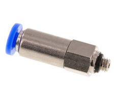 4mm & M5 Zelfsluitende Insteekkoppeling Vernikkeld Messing/PBT Buitendraad 0-10 bar