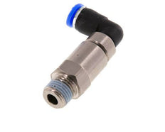 6mm & R1/4'' L-stuk Hoge Snelheid Draaidoorvoer Insteek Buitendraad Vernikkeld Messing/PBT NBR