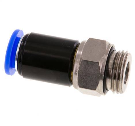 12mm & G1/2'' Swivel Joint Push-In-Male Threads Nickel-Plated Brass/PBT NBR Rotatable