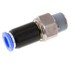 10mm & R3/8'' Draaidoorvoer Insteek Buitendraad Vernikkeld Messing/PBT NBR