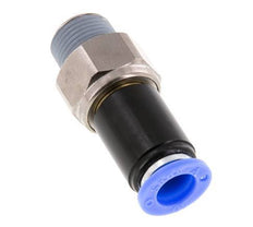 10mm & R3/8'' Draaidoorvoer Insteek Buitendraad Vernikkeld Messing/PBT NBR