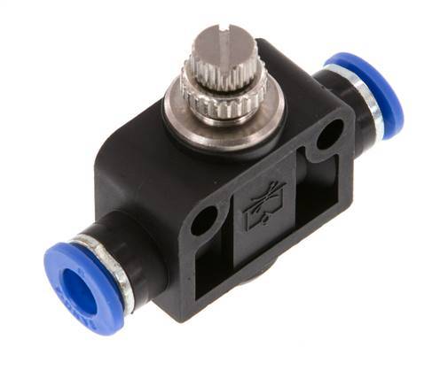 Recht Regelventiel 6 mm Messing/Nylon