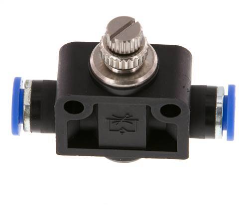 Recht Regelventiel 6 mm Messing/Nylon