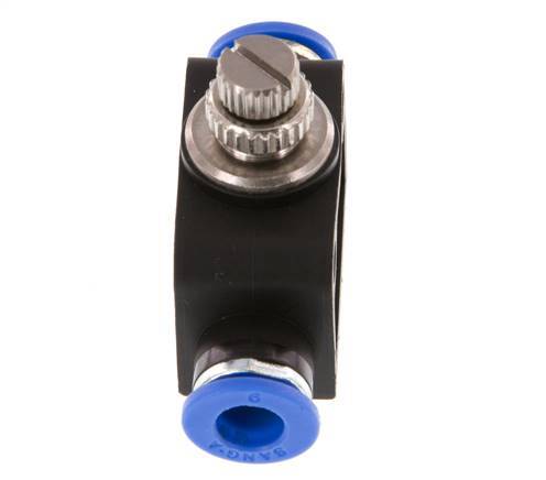 Recht Regelventiel 6 mm Messing/Nylon