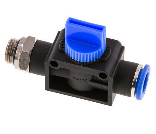 10 mm - G1/4'' Kunststof/Messing 3/2-Weg Handafsluiter Ontluchting aan Draadzijde