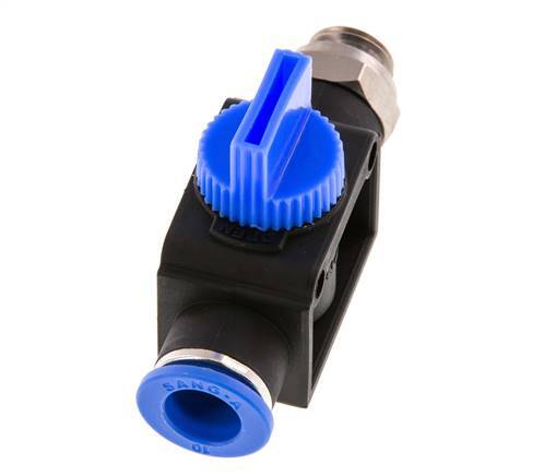 10 mm - G1/4'' Kunststof/Messing 3/2-Weg Handafsluiter Ontluchting aan Draadzijde