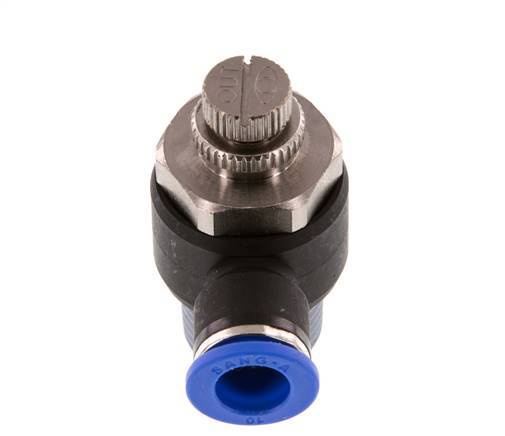 L-stuk Regelventiel 10 mm - R1/2'' Regeling-Uit Messing/Nylon