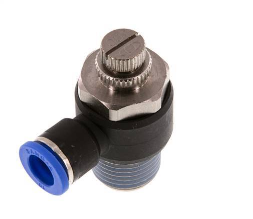 L-stuk Regelventiel 10 mm - R1/2'' Regeling-Uit Messing/Nylon