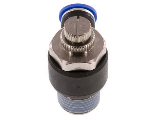 L-stuk Regelventiel 10 mm - R1/2'' Regeling-Uit Messing/Nylon
