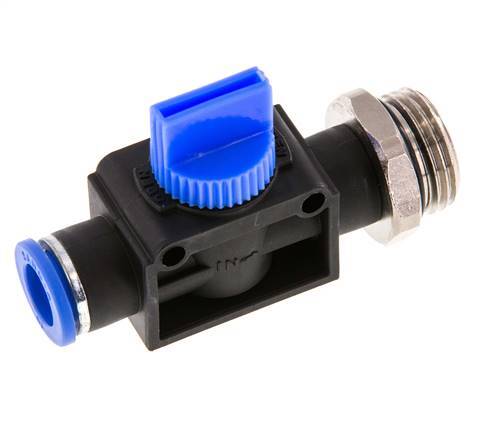 10 mm - G1/2'' Kunststof/Messing 3/2-Weg Handafsluiter Ontluchting aan Draadzijde