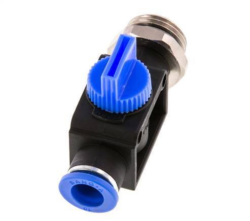 10 mm - G1/2'' Kunststof/Messing 3/2-Weg Handafsluiter Ontluchting aan Draadzijde