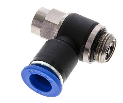 L-stuk Regelventiel 12 mm - G3/8'' Regeling-Uit Messing/Nylon Sleufschroef