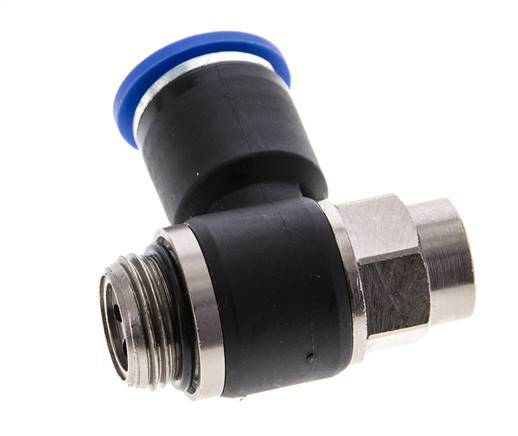L-stuk Regelventiel 12 mm - G3/8'' Regeling-Uit Messing/Nylon Sleufschroef