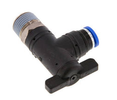8 mm - R3/8'' Kunststof/Messing L-stuk 2-Weg Kogelkraan