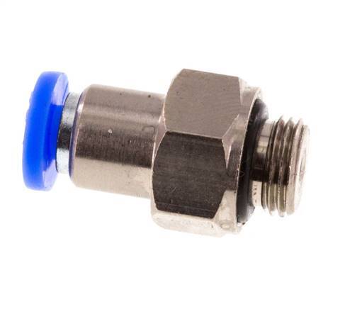 4mm & G1/8'' Regeling-In Vernikkeld Messing/PBT Terugslagklep Insteekkoppeling Buitendraad 0.2-10 bar