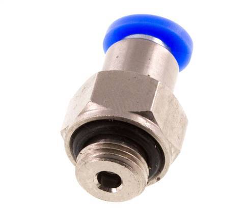 4mm & G1/8'' Regeling-In Vernikkeld Messing/PBT Terugslagklep Insteekkoppeling Buitendraad 0.2-10 bar