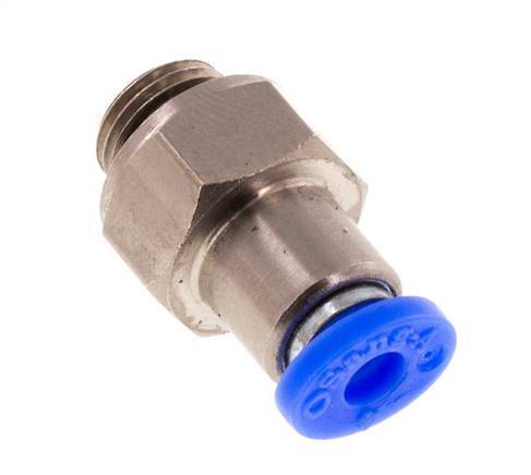 4mm & G1/8'' Regeling-In Vernikkeld Messing/PBT Terugslagklep Insteekkoppeling Buitendraad 0.2-10 bar