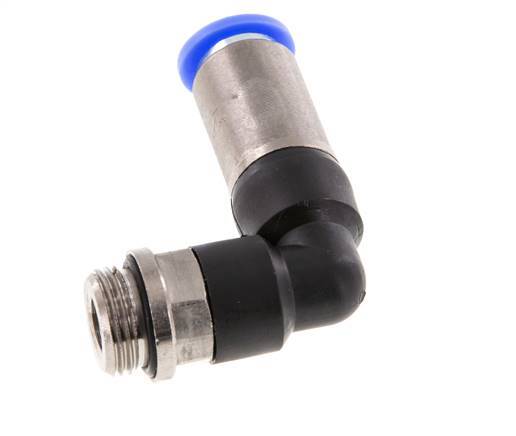 10mm & G3/8'' Zelfsluitende L-insteekkoppeling Vernikkeld messing/PBT buitendraad 0-10 bar