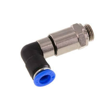8mm & G1/4'' L-stuk Hoge Snelheid Draaidoorvoer Insteek Buitendraad Vernikkeld Messing/PBT NBR