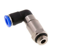 8mm & G1/4'' L-stuk Hoge Snelheid Draaidoorvoer Insteek Buitendraad Vernikkeld Messing/PBT NBR