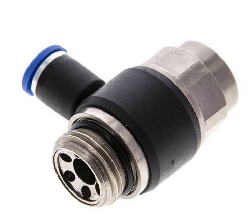 L-stuk Regelventiel 8 mm - G1/2'' Regeling-Uit Messing/Nylon Sleufschroef