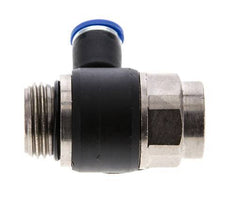 L-stuk Regelventiel 8 mm - G1/2'' Regeling-Uit Messing/Nylon Sleufschroef