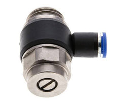 L-stuk Regelventiel 8 mm - G1/2'' Regeling-Uit Messing/Nylon Sleufschroef