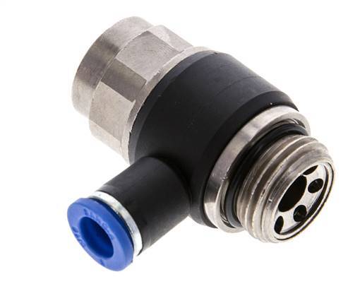 L-stuk Regelventiel 8 mm - G1/2'' Regeling-Uit Messing/Nylon Sleufschroef