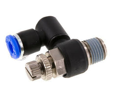 Draaibaar Regelventiel 6 mm - R1/4'' Regeling-Uit Messing/Nylon