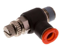 L-stuk Regelventiel 6 mm - R1/8'' Regeling-in Messing/PBT
