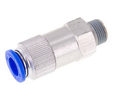 12mm & R3/8'' Regeling-Uit Aluminium Terugslagklep Insteekkoppeling Buitendraad 0.2-10 bar