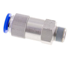 12mm & R3/8'' Regeling-Uit Aluminium Terugslagklep Insteekkoppeling Buitendraad 0.2-10 bar