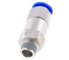 Push-In Check Valve 12mm & R3/8'' Male Aluminum 0.2-10bar (3-145psi) Thread-Hose