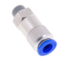 12mm & R3/8'' Regeling-Uit Aluminium Terugslagklep Insteekkoppeling Buitendraad 0.2-10 bar