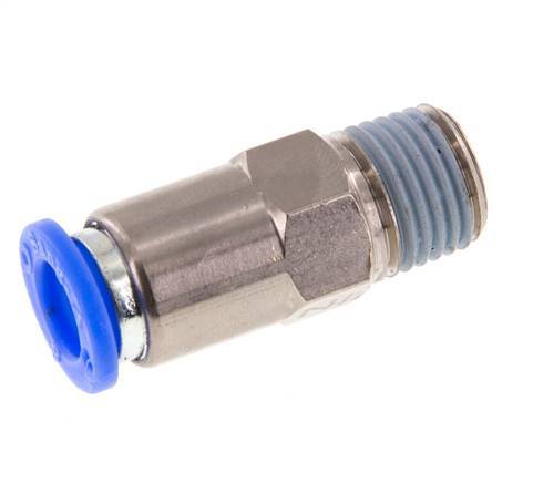 8mm & R1/4'' Regeling-Uit Vernikkeld Messing/PBT Terugslagklep Insteekkoppeling Buitendraad 0.2-10 bar